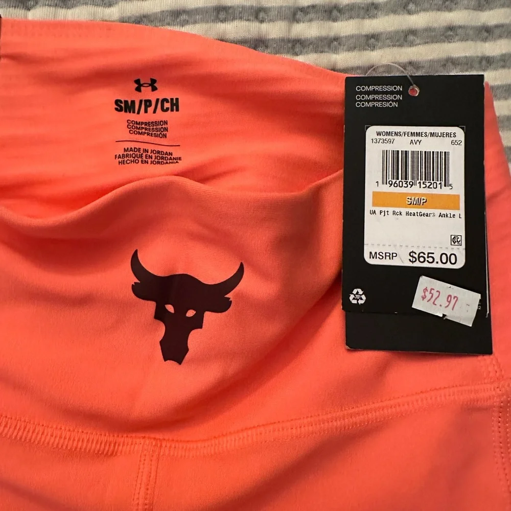 Under Armour Coral Compression Leggings - Picture 4 of 5